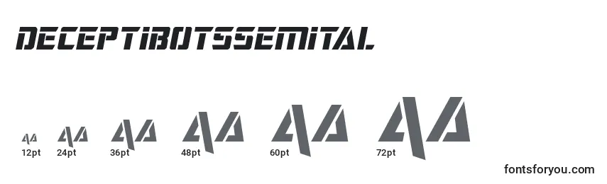 Deceptibotssemital Font Sizes