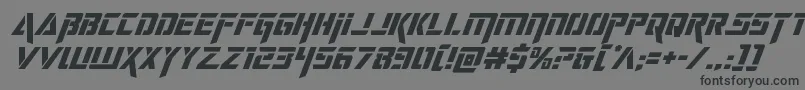 deceptibotssuperital-Schriftart – Schwarze Schriften auf grauem Hintergrund