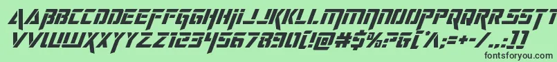 deceptibotssuperital Font – Black Fonts on Green Background