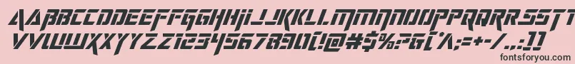 deceptibotssuperital Font – Black Fonts on Pink Background