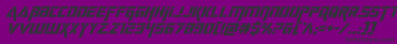 deceptibotssuperital Font – Black Fonts on Purple Background