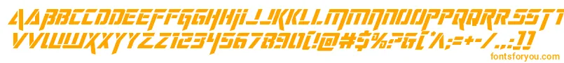 deceptibotssuperital Font – Orange Fonts on White Background