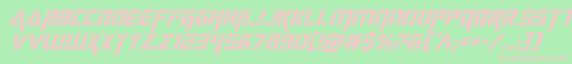 deceptibotssuperital Font – Pink Fonts on Green Background