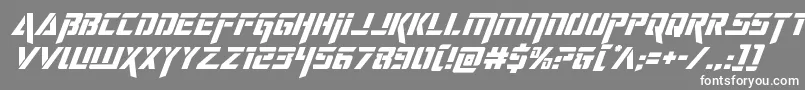 deceptibotssuperital Font – White Fonts on Gray Background