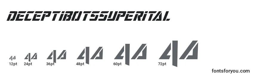 Deceptibotssuperital Font Sizes