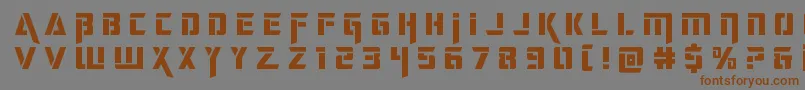 deceptibotstitle Font – Brown Fonts on Gray Background