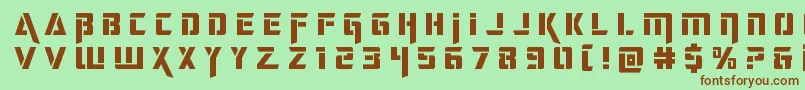 deceptibotstitle Font – Brown Fonts on Green Background