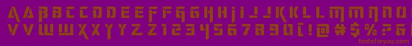 deceptibotstitle Font – Brown Fonts on Purple Background