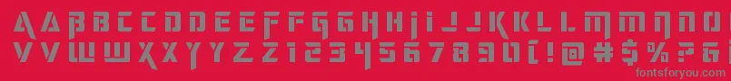 deceptibotstitle Font – Gray Fonts on Red Background