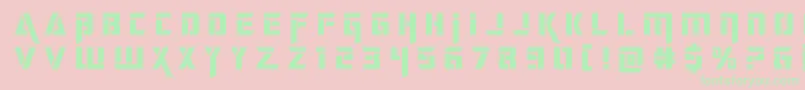 deceptibotstitle Font – Green Fonts on Pink Background