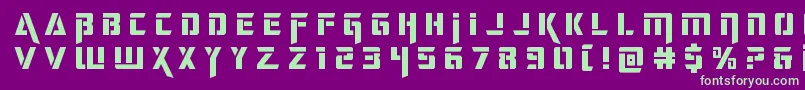 deceptibotstitle Font – Green Fonts on Purple Background