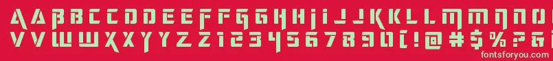 deceptibotstitle Font – Green Fonts on Red Background