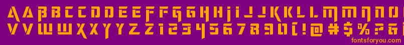 deceptibotstitle Font – Orange Fonts on Purple Background