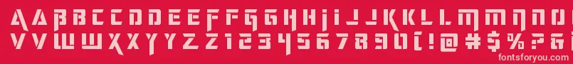 deceptibotstitle Font – Pink Fonts on Red Background