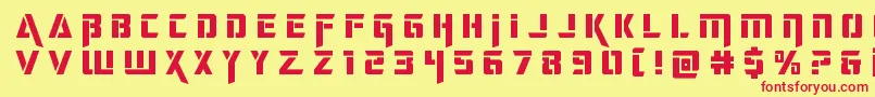 deceptibotstitle Font – Red Fonts on Yellow Background