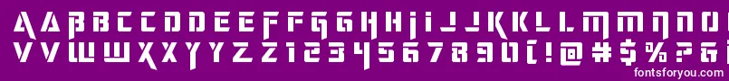 deceptibotstitle Font – White Fonts on Purple Background