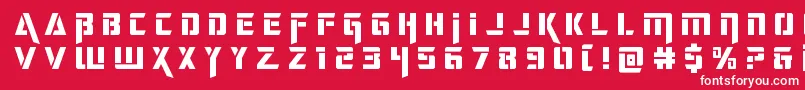 deceptibotstitle Font – White Fonts on Red Background