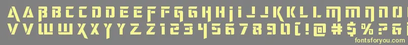 deceptibotstitle Font – Yellow Fonts on Gray Background