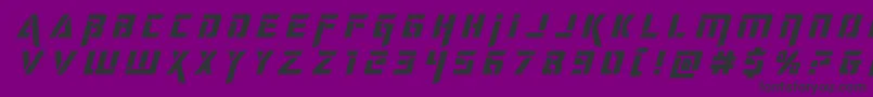Шрифт deceptibotstitleital – чёрные шрифты на фиолетовом фоне
