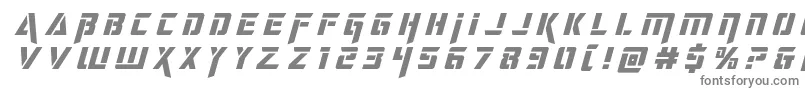 deceptibotstitleital Font – Gray Fonts on White Background