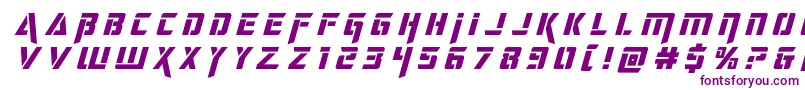 deceptibotstitleital Font – Purple Fonts on White Background