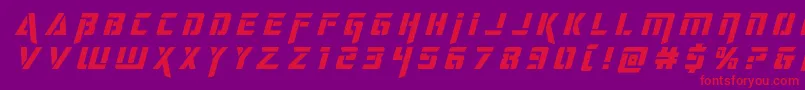 deceptibotstitleital Font – Red Fonts on Purple Background