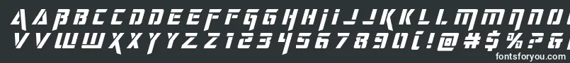 deceptibotstitleital Font – White Fonts on Black Background