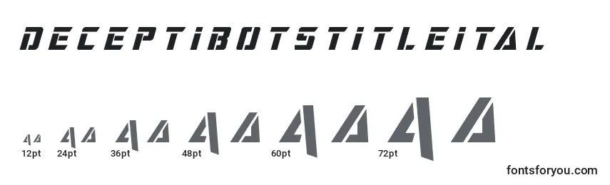 Deceptibotstitleital Font Sizes