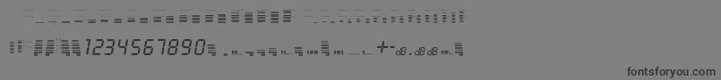 Więcej informacji o czcionce decibel dingbats Czcionka decibel dingbats – czarne czcionki na szarym tle