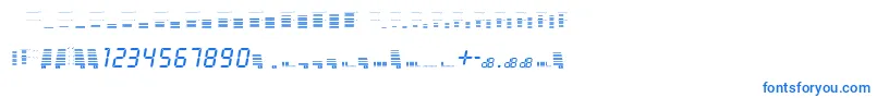 Fonte decibel dingbats – fontes azuis