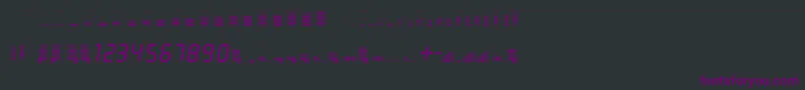Шрифт decibel dingbats – фиолетовые шрифты на чёрном фоне