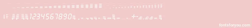 decibel dingbats Font – White Fonts on Pink Background