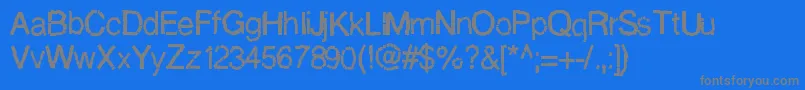 Decompositionphase1-Schriftart – Graue Schriften auf blauem Hintergrund