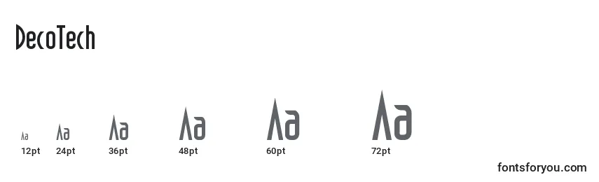 DecoTech (124759) Font Sizes