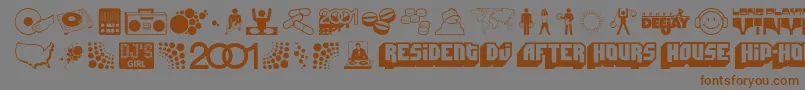 DEEJS    Font – Brown Fonts on Gray Background