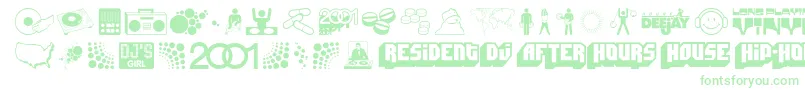 DEEJS    Font – Green Fonts on White Background