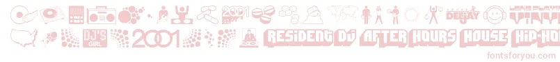 DEEJS    Font – Pink Fonts on White Background