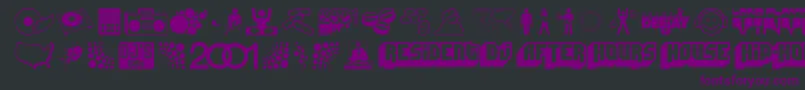 DEEJS    Font – Purple Fonts on Black Background