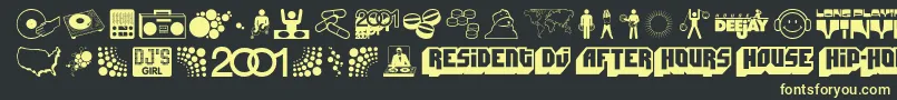 DEEJS    Font – Yellow Fonts on Black Background