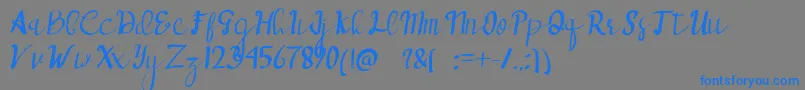 deepblue Font – Blue Fonts on Gray Background