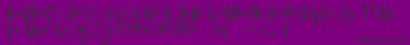 deepforest Font – Black Fonts on Purple Background