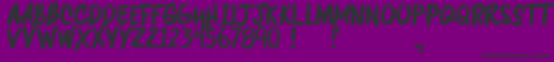 DEEPSHOCKZ   DEMO Font – Black Fonts on Purple Background