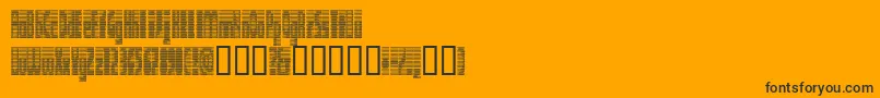 DEETC    Font – Black Fonts on Orange Background