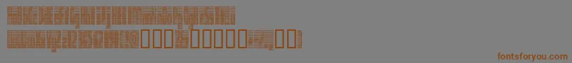 DEETC    Font – Brown Fonts on Gray Background