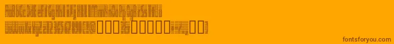 DEETC    Font – Brown Fonts on Orange Background