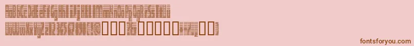 DEETC    Font – Brown Fonts on Pink Background
