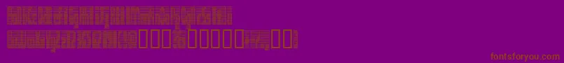 Шрифт DEETC    – коричневые шрифты на фиолетовом фоне