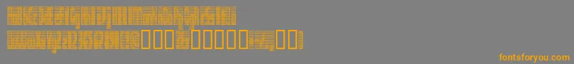 DEETC    Font – Orange Fonts on Gray Background