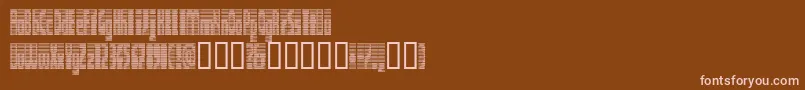 DEETC    Font – Pink Fonts on Brown Background