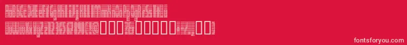 fuente DEETC    – Fuentes Rosadas Sobre Fondo Rojo